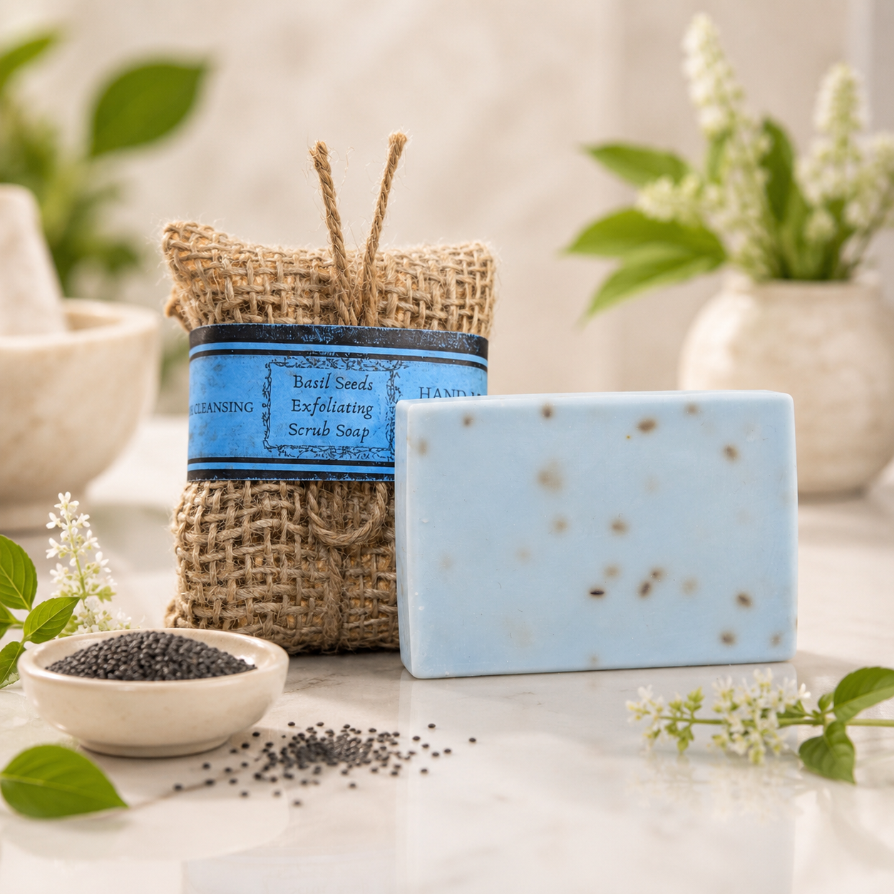 Basil Seed Exfoliating Soap