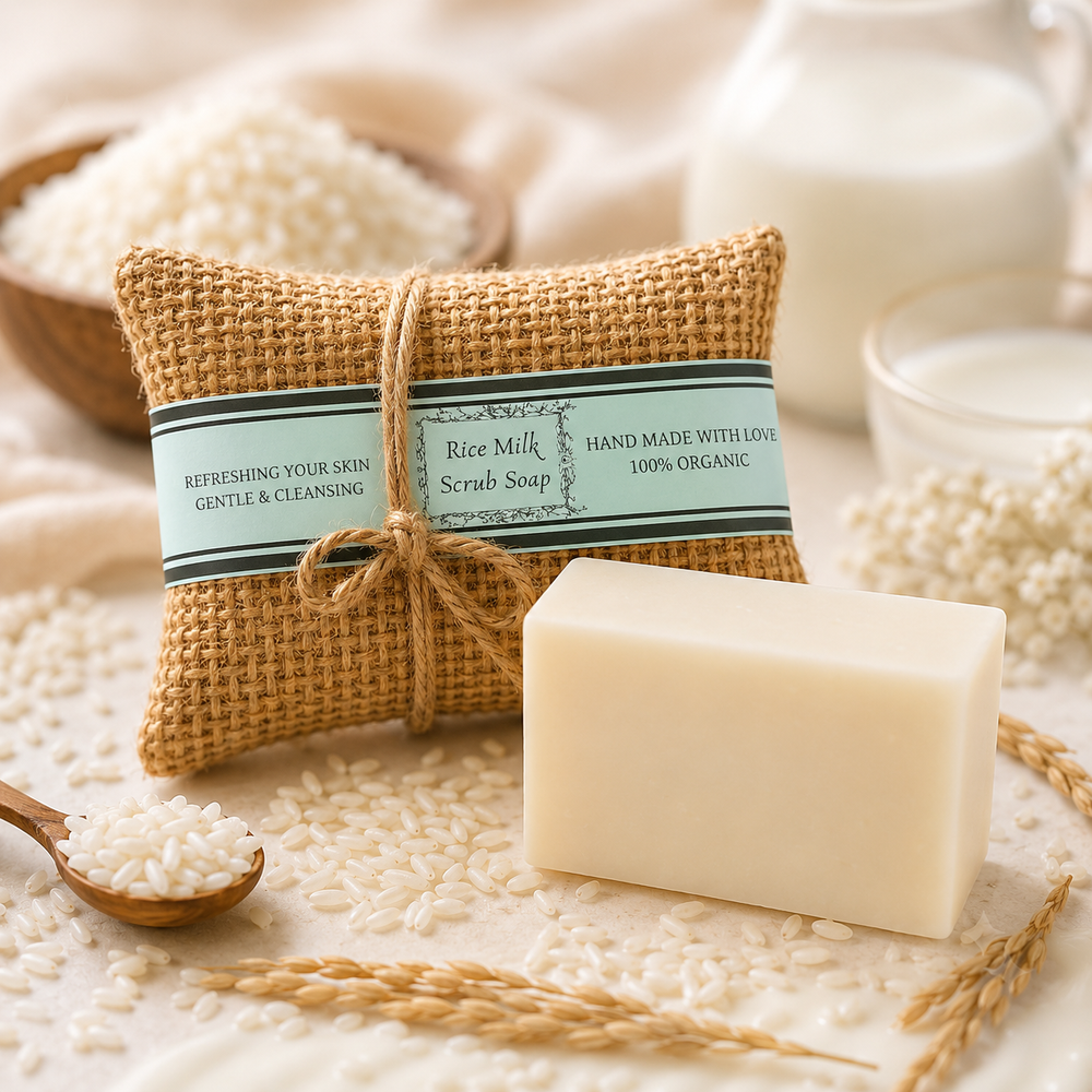 Rice Milk Scrub Soap
