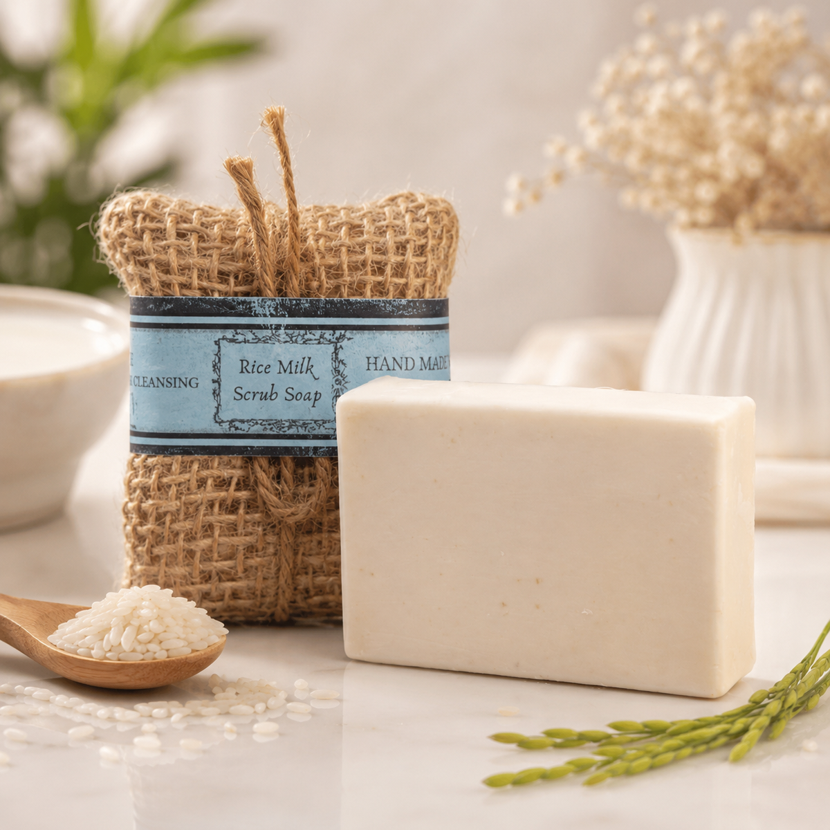 Rice Milk Scrub Soap