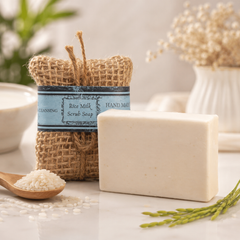 Rice Milk Scrub Soap